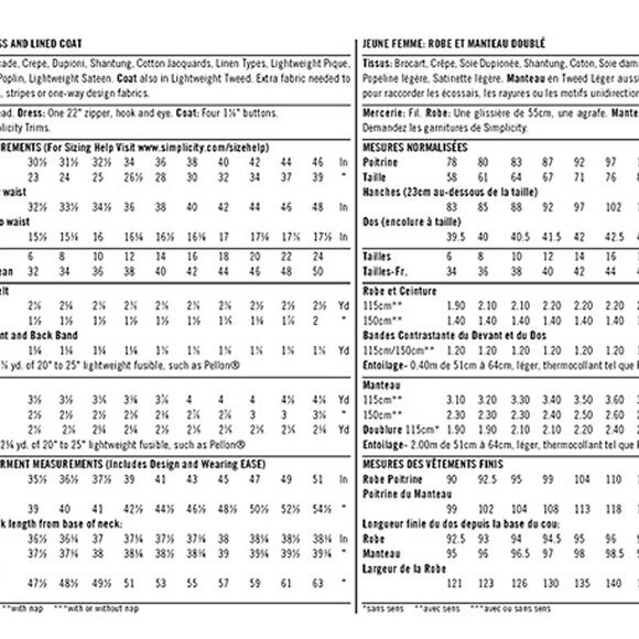 Simplicity 1197 1960s Vintage Dress & Coat Pattern Sizes 16-24 Uncut - Picture 7 of 7